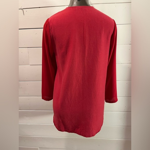❤️ SLT STUDIO – Red Blouse Size S - Picture 5 of 11